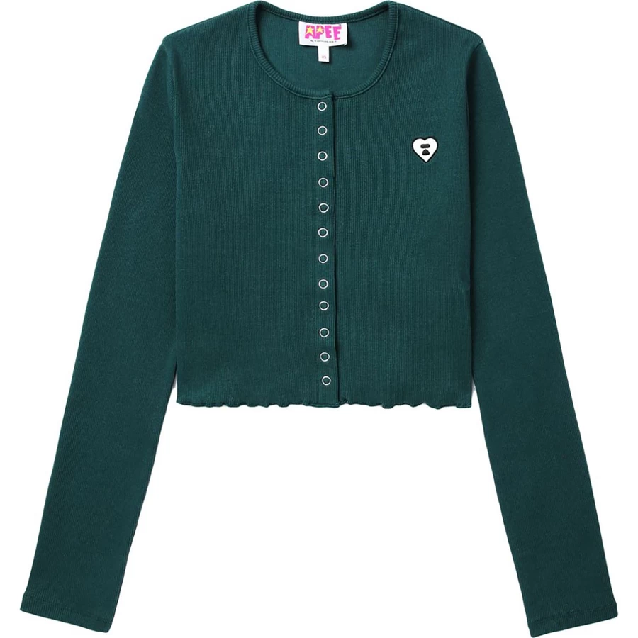 Bape APEE RIBBED BUTTON UP TOP LADIES