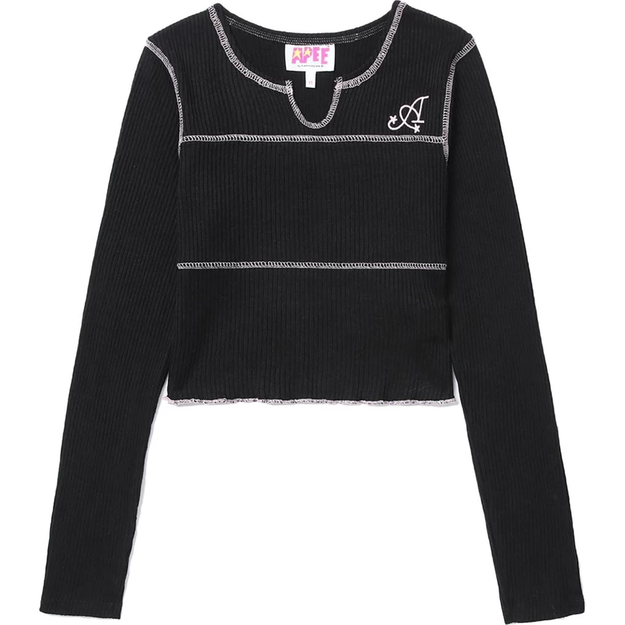 Bape APEE RIBBED CROP TOP LADIES