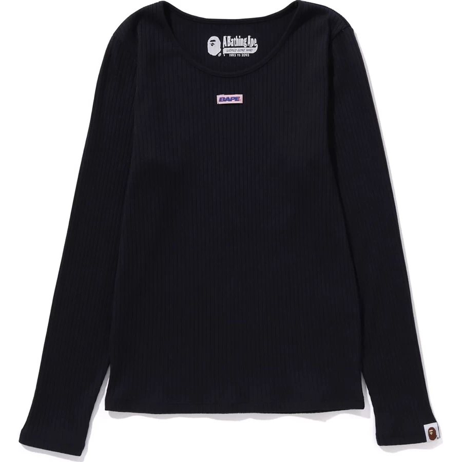 Bape BAPE LABEL RIB L/S TEE LADIES